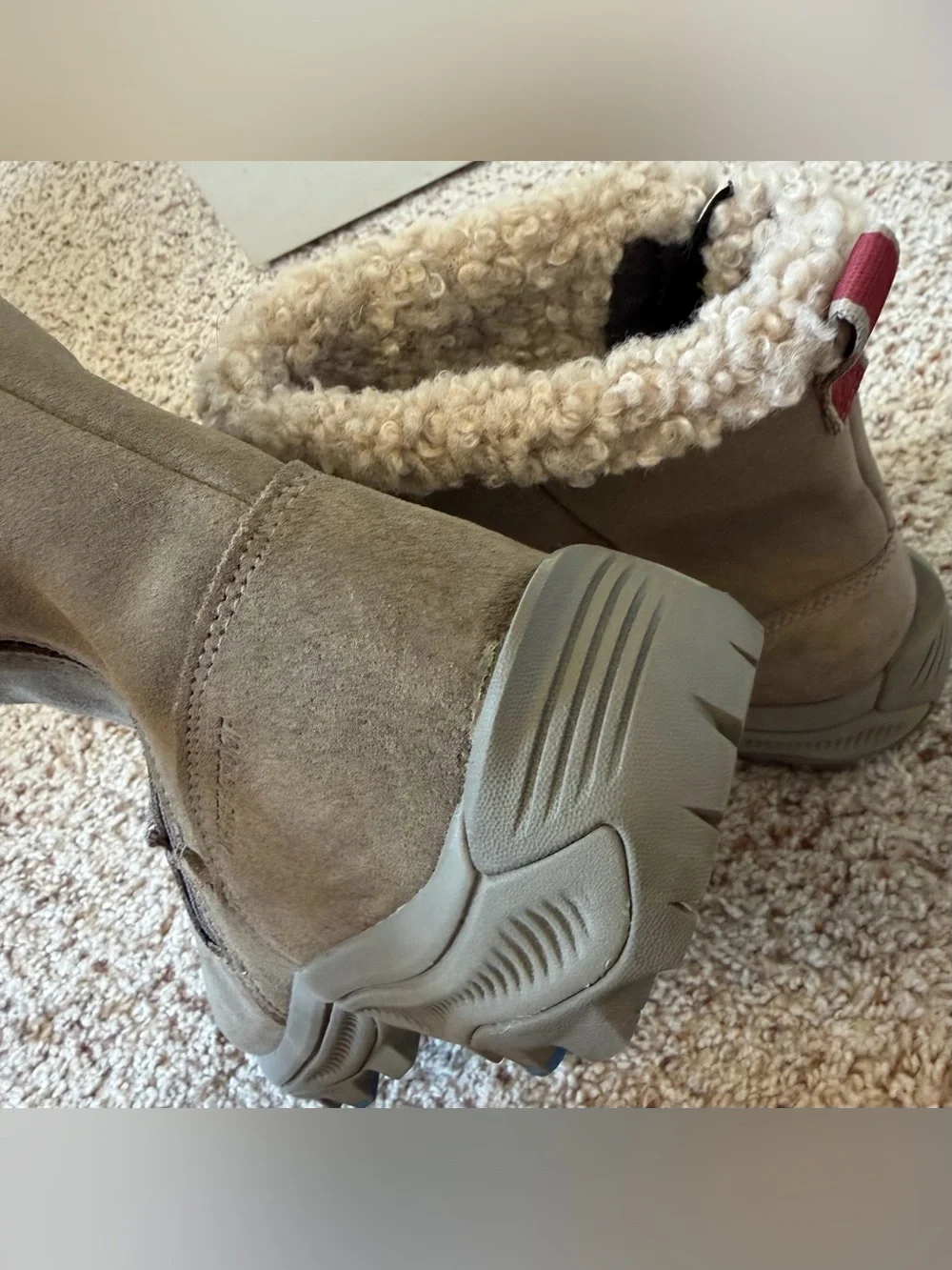 Merrell Women’s Icepack 2 Zippered Waterproof Boots, Gray-Tan, Size 9.5